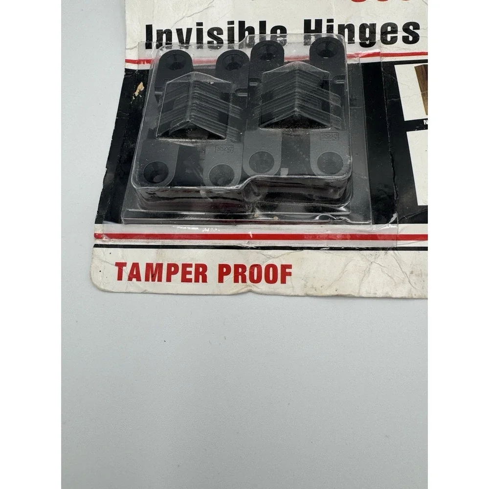 SOSS Invisible Hinges 204CUS19 Black Hinges New 2 Sets Of 2 (4 Total)